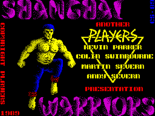 Shanghai Warriors title screen for ZX Spectrum